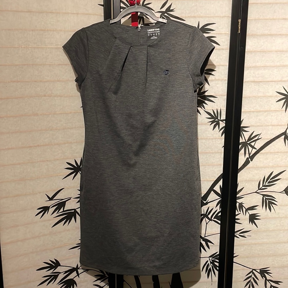 Chase Bank gray dress